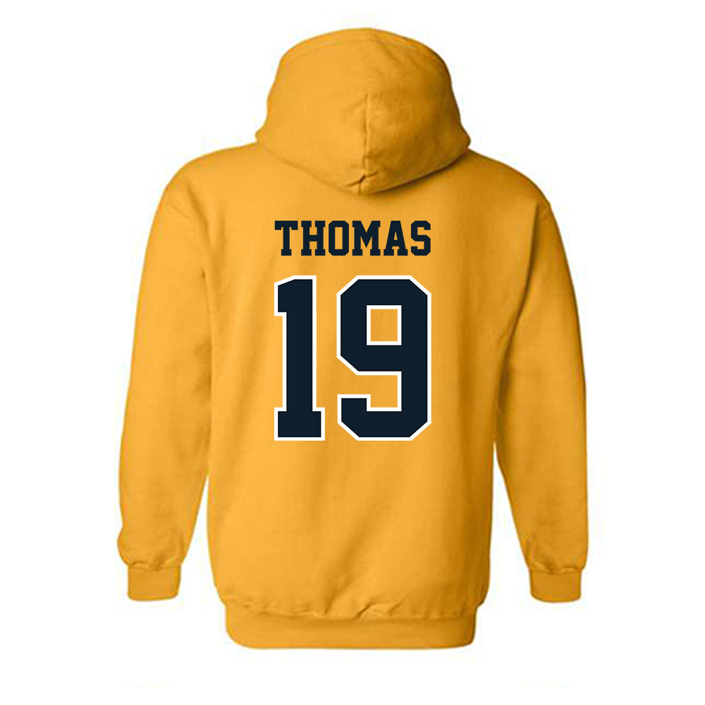 ETBU - NCAA Football : Zay Thomas - Classic Shersey Hooded Sweatshirt-1