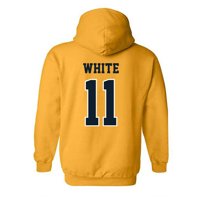 ETBU - NCAA Men's Basketball : Campbell White - Classic Shersey Hooded Sweatshirt-1