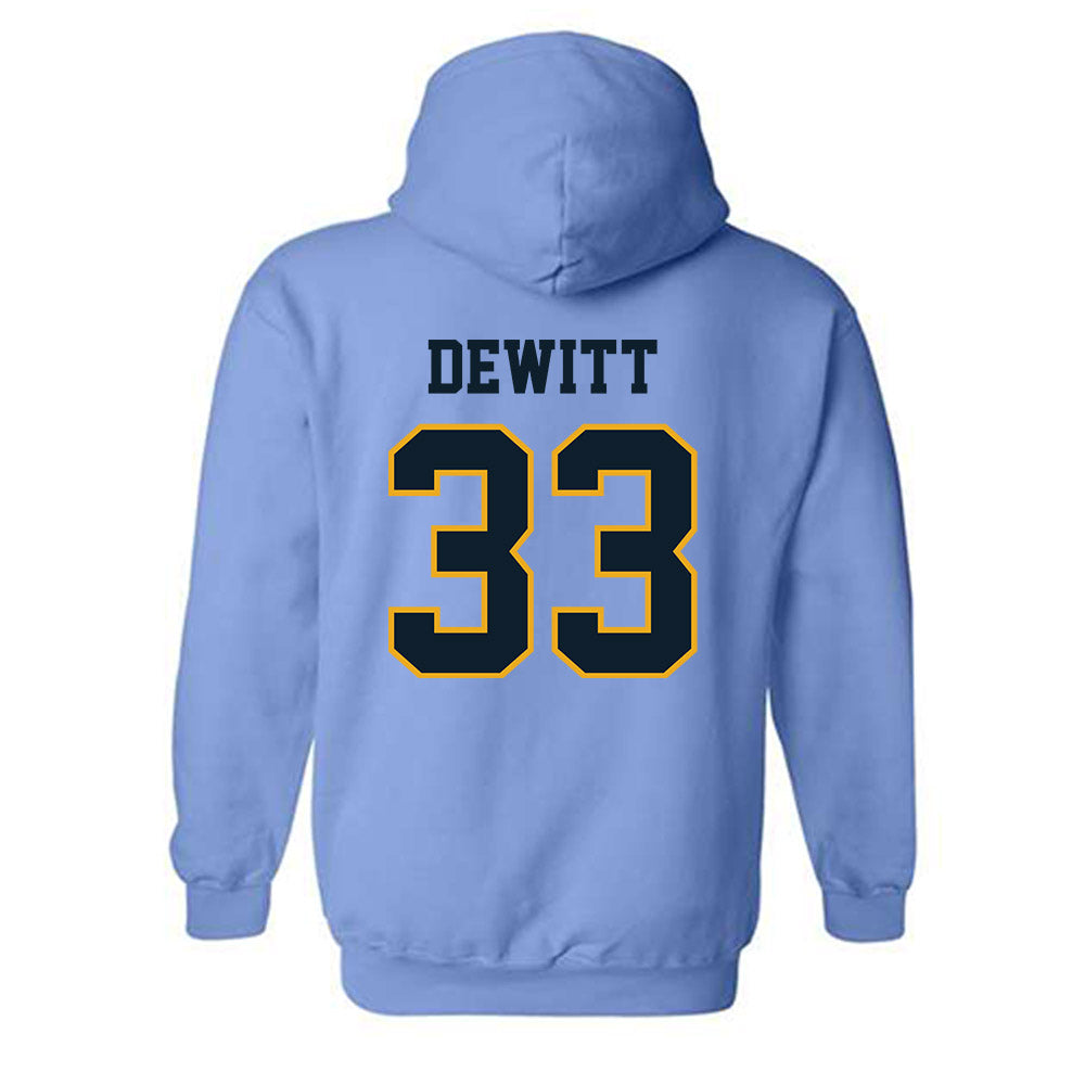 ETBU - NCAA Baseball : Jace DeWitt - Classic Shersey Hooded Sweatshirt-1