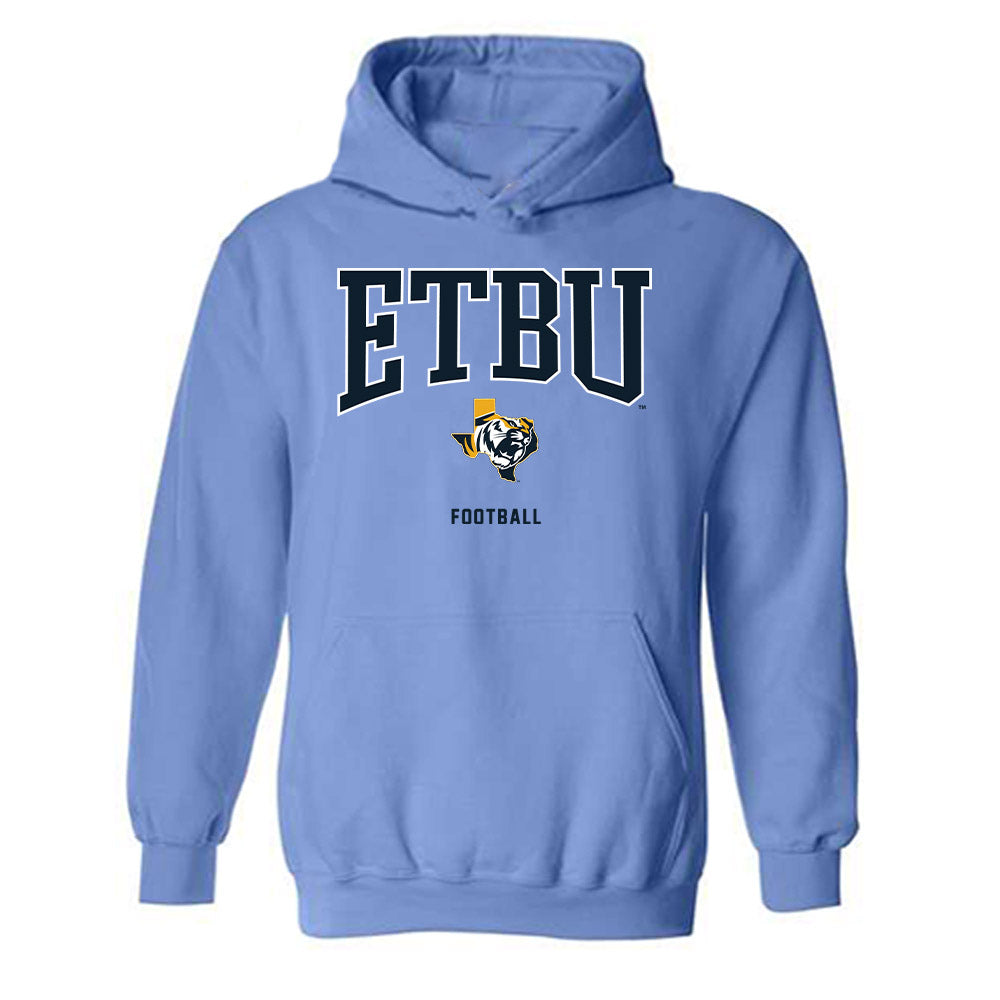 ETBU - NCAA Football : Brayden Huber - Classic Shersey Hooded Sweatshirt-0