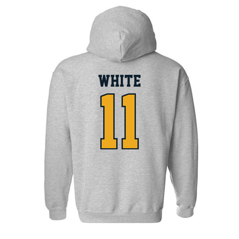 ETBU - NCAA Men's Basketball : Campbell White - Classic Shersey Hooded Sweatshirt-1