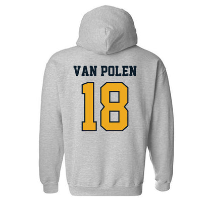 ETBU - NCAA Men's Ice Hockey : Barran Van Polen - Classic Shersey Hooded Sweatshirt-1