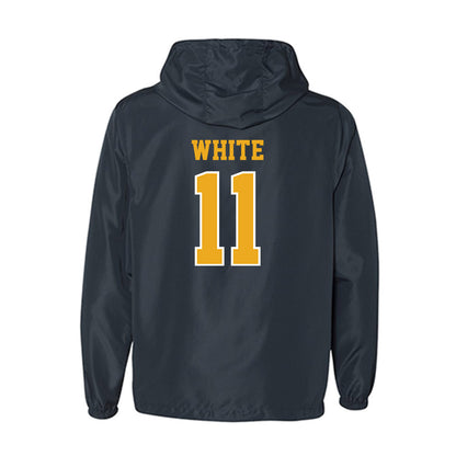 ETBU - NCAA Men's Basketball : Campbell White - Windbreaker-1