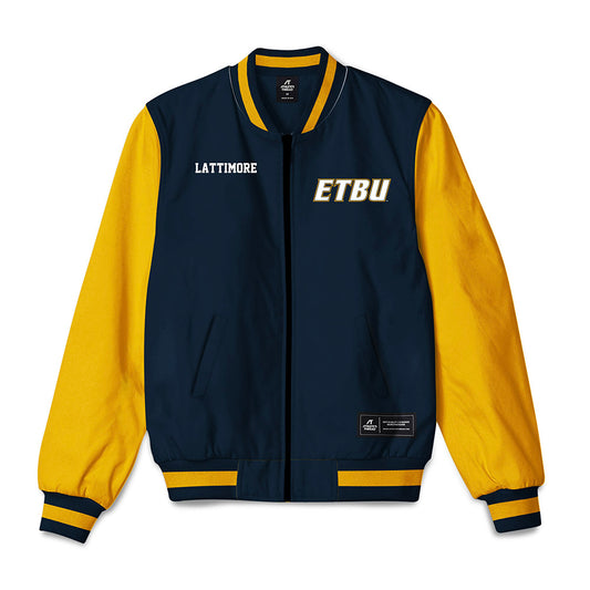 ETBU - NCAA Men's Track & Field : Torrance Lattimore - Bomber Jacket-0