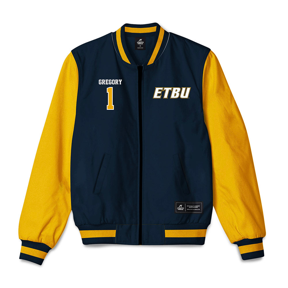 ETBU - NCAA Softball : Jessalyn Gregory - Bomber Jacket-0