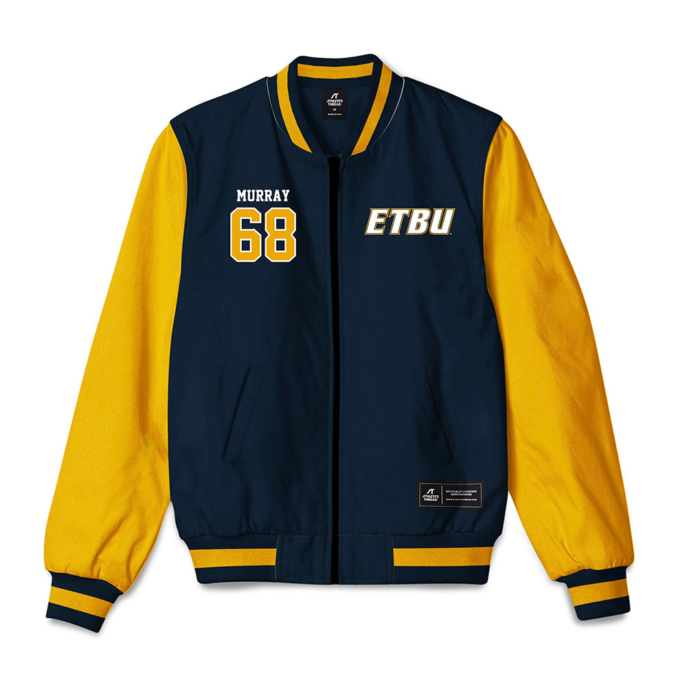 ETBU - NCAA Football : Peyton Murray - Bomber Jacket-0