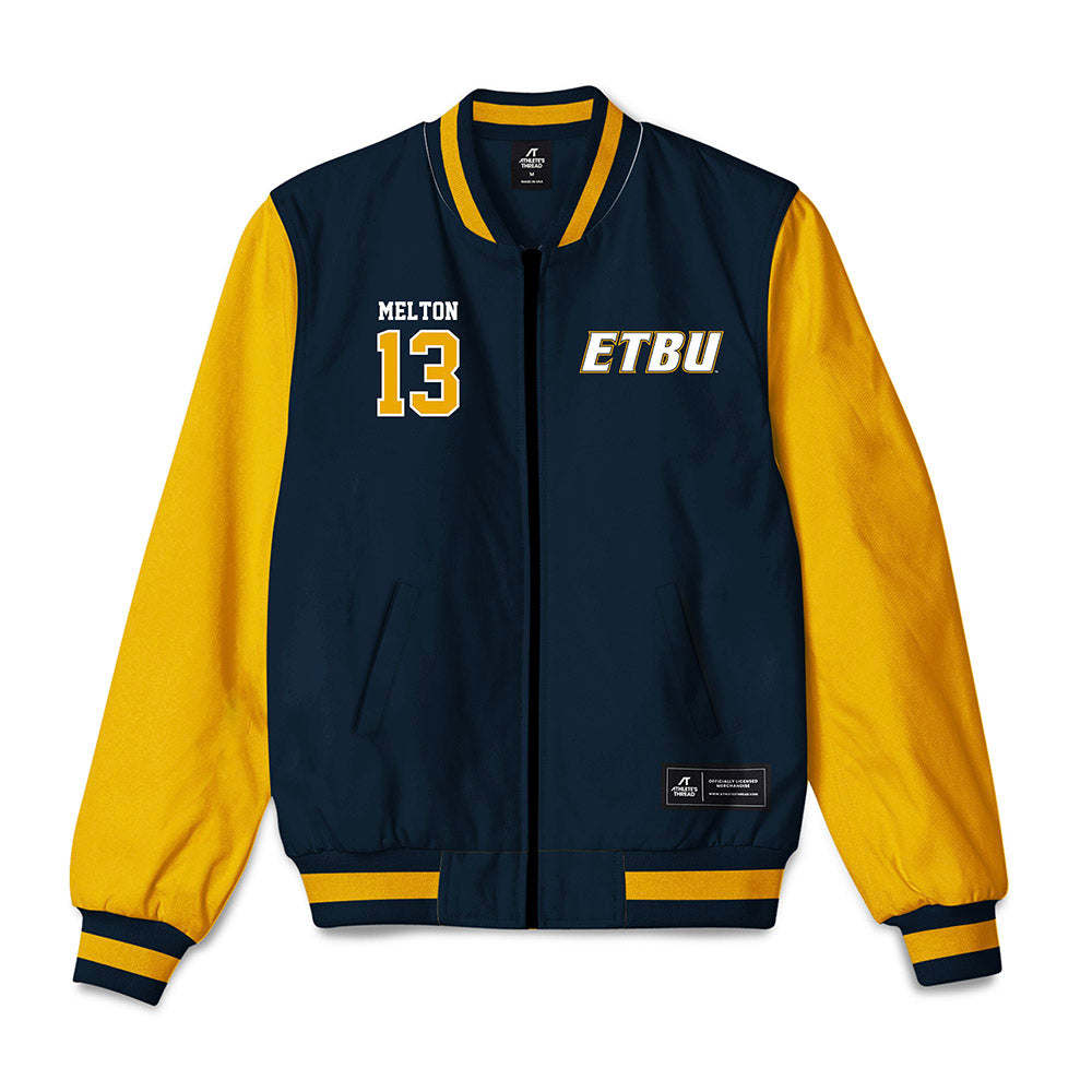 ETBU - NCAA Softball : Maddie Melton - Bomber Jacket-0