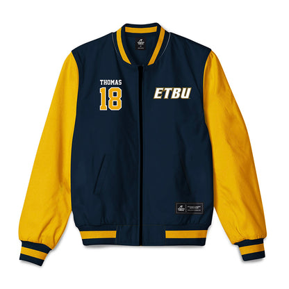 ETBU - NCAA Beach Volleyball : Emily Thomas - Bomber Jacket-0