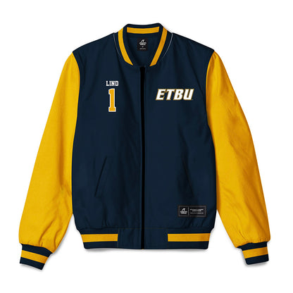 ETBU - NCAA Men's Lacrosse : Blake Lind - Bomber Jacket-0