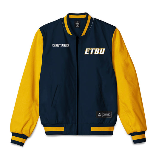 ETBU - NCAA Women's Track & Field : Hannah Christiansen - Bomber Jacket-0