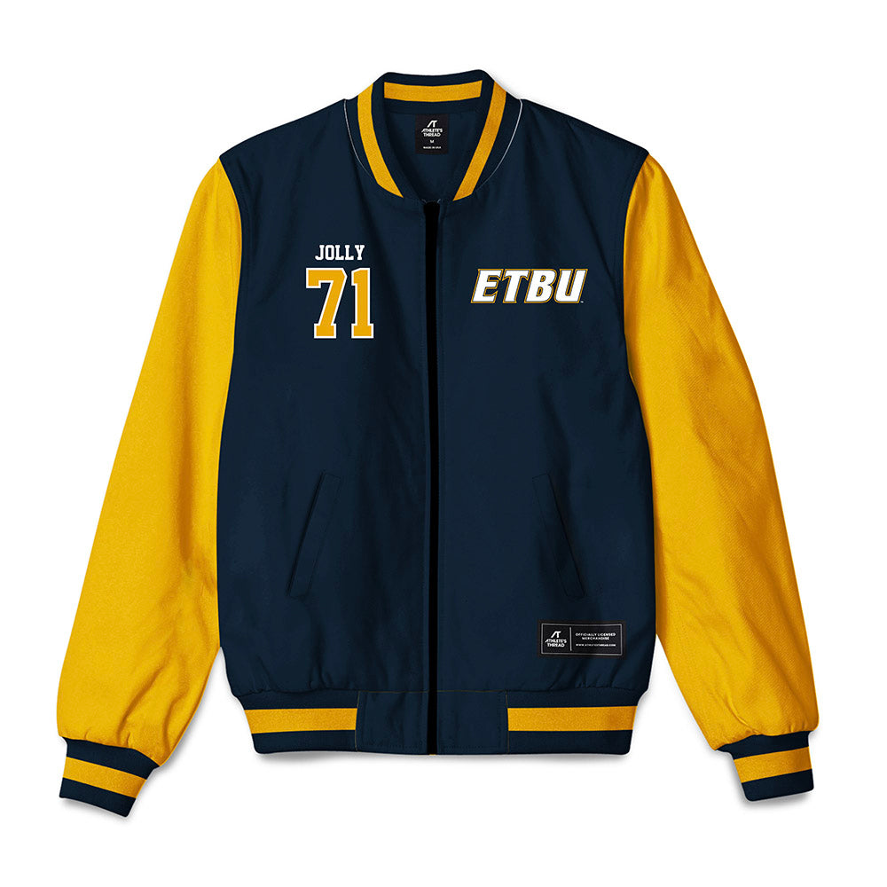 ETBU - NCAA Football : Devon Jolly - Bomber Jacket-0