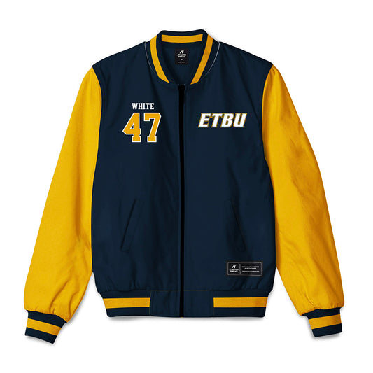 ETBU - NCAA Football : Mitchell White - Bomber Jacket-0