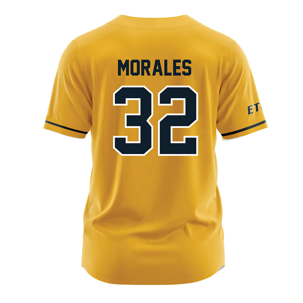 ETBU - NCAA Baseball : Cade Morales - Gold Jersey-1