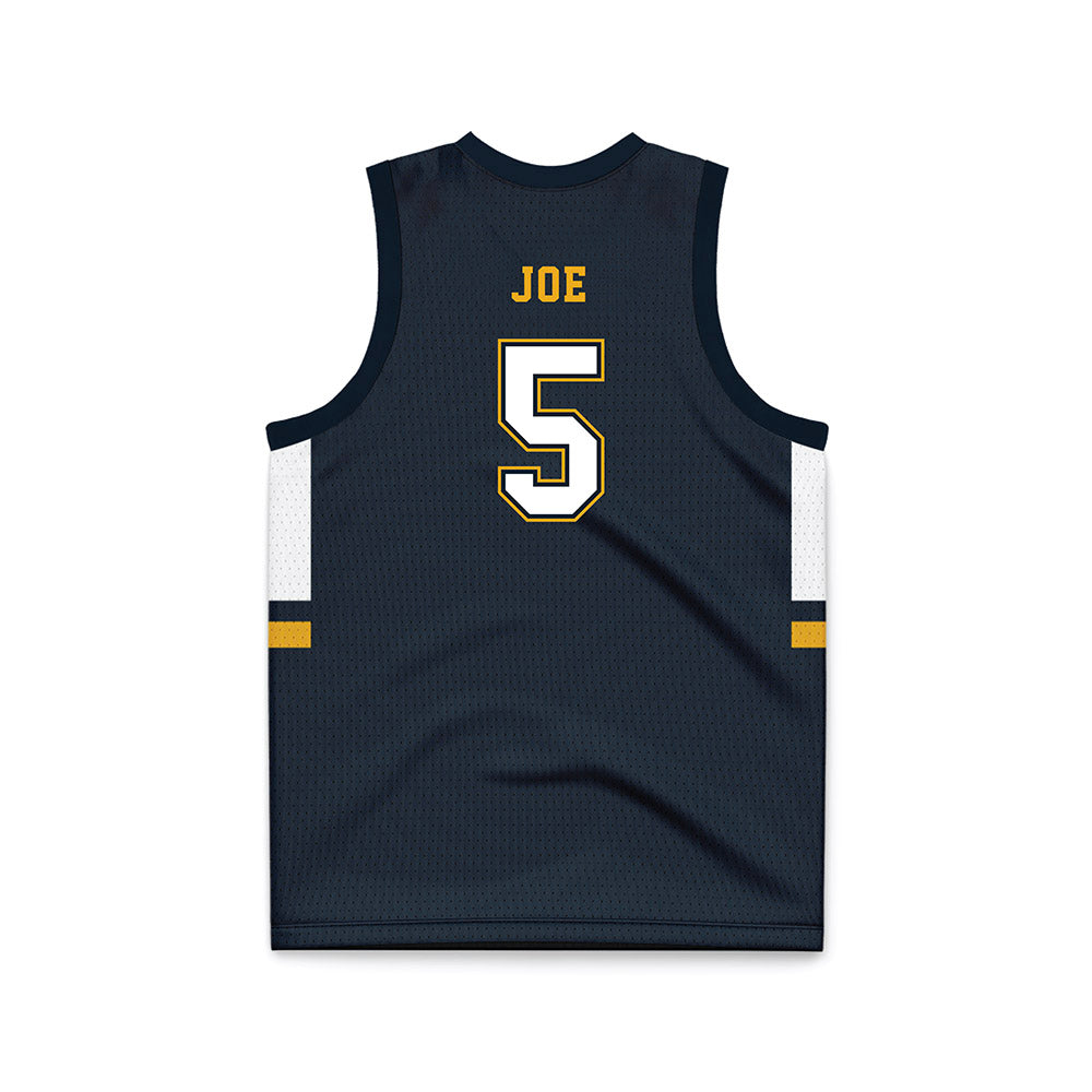 ETBU - NCAA Men's Basketball : Joshua Joe - Navy Basketball Jersey-1