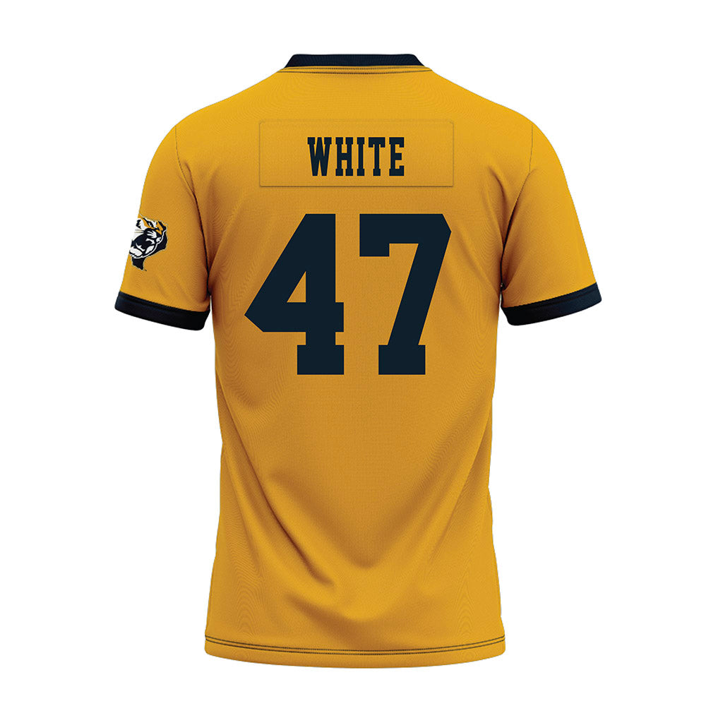 ETBU - NCAA Football : Mitchell White - Gold Premium Football Jersey-1