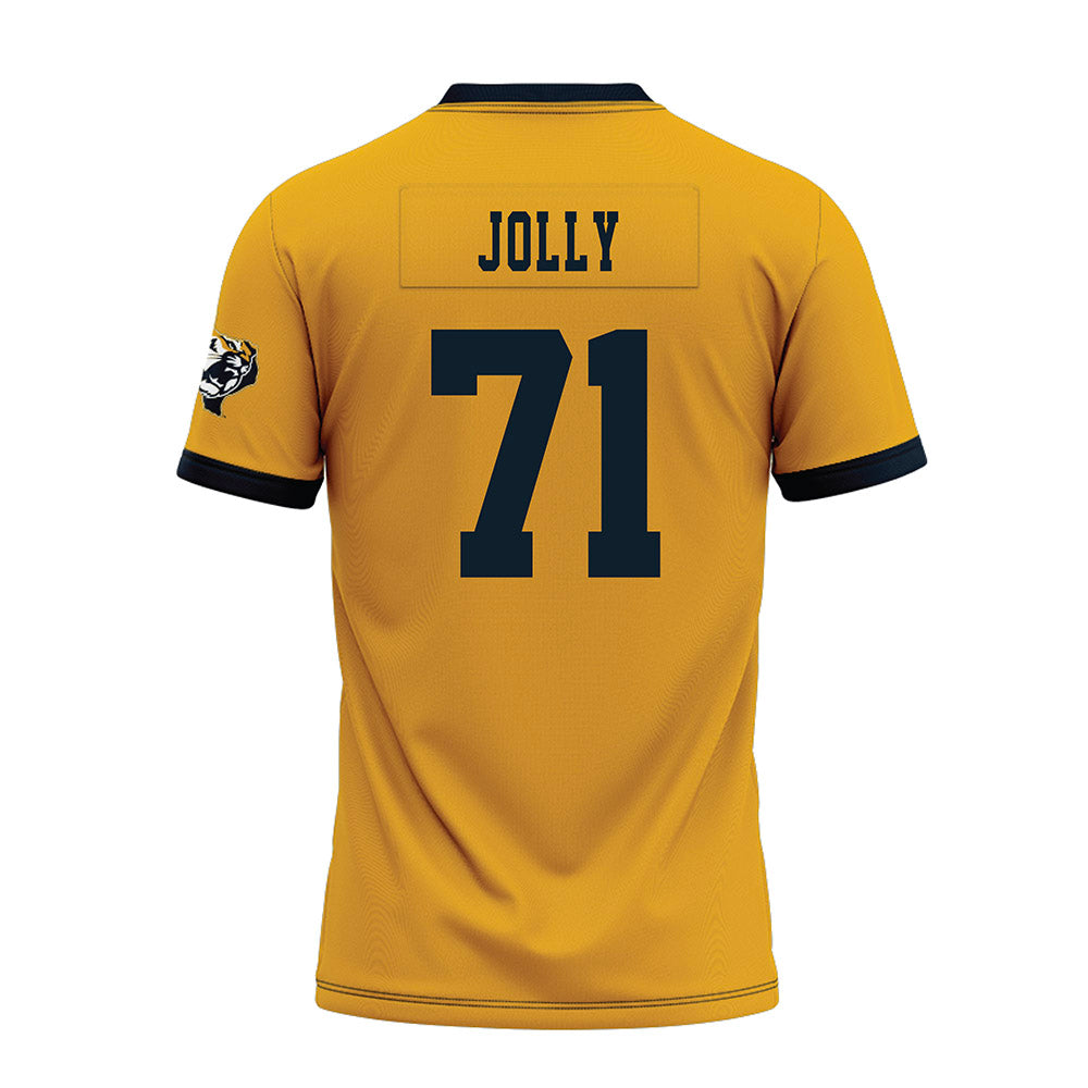 ETBU - NCAA Football : Devon Jolly - Gold Premium Football Jersey-1