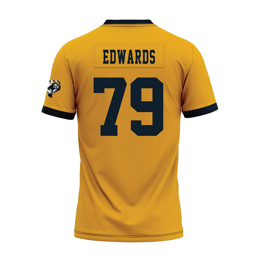 ETBU - NCAA Football : Reggie Edwards - Gold Premium Football Jersey-1