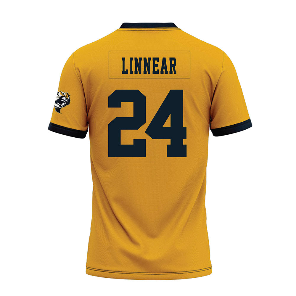 ETBU - NCAA Football : Bryson Linnear - Gold Premium Football Jersey-1