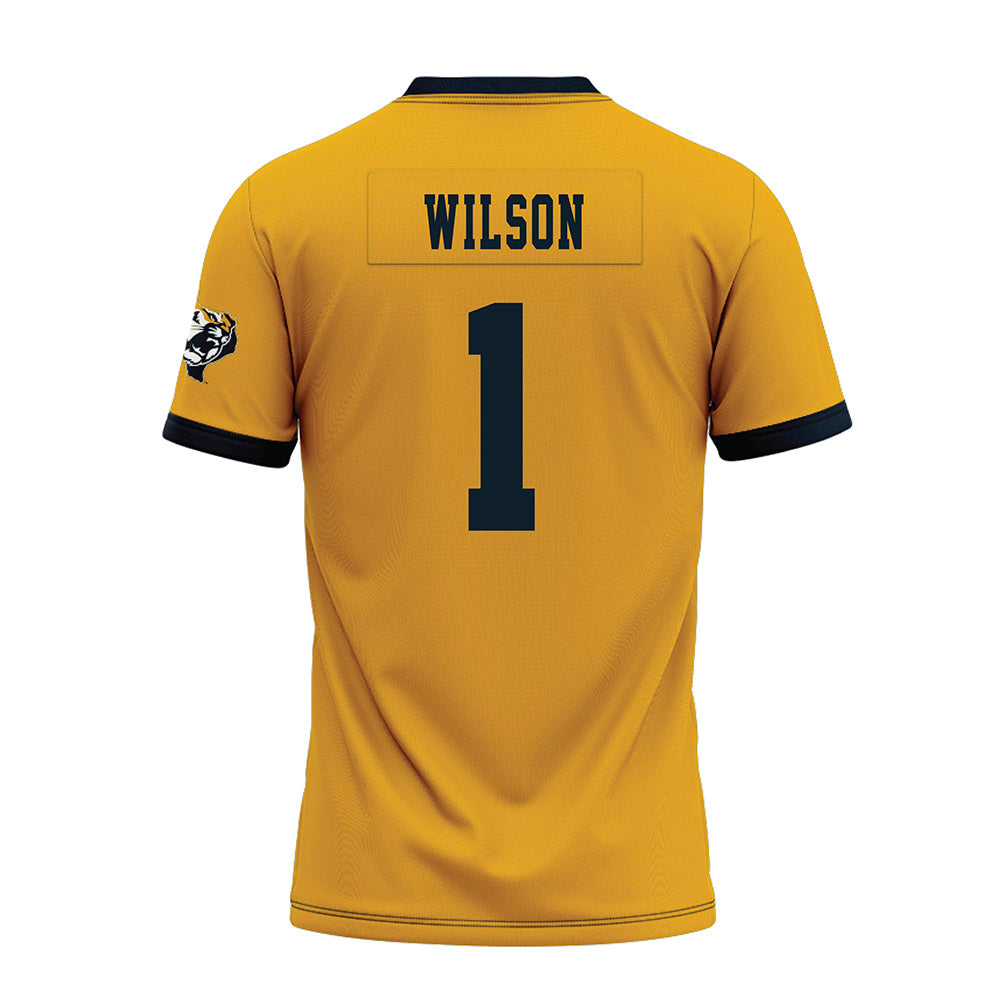 ETBU - NCAA Football : Colton Wilson - Gold Premium Football Jersey-1