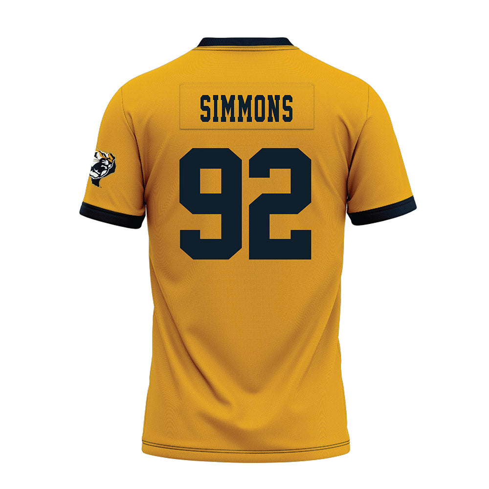 ETBU - NCAA Football : JAYLON Simmons - Gold Premium Football Jersey-1