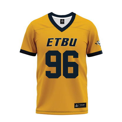 ETBU - NCAA Football : Jamaal Jr Jackson - Gold Premium Football Jersey-0