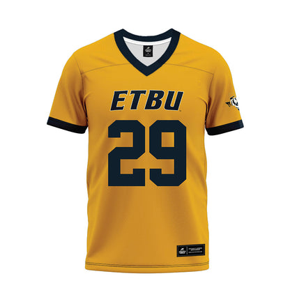 ETBU - NCAA Football : Kyree Corbin - Gold Premium Football Jersey-0