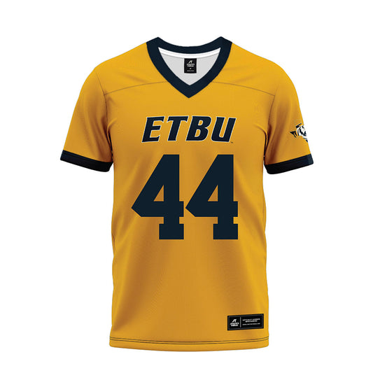 ETBU - NCAA Football : Cassidi Elijah Smith - Gold Premium Football Jersey-0