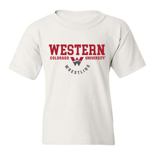 Western - NCAA Wrestling : Caiden Beagley - Classic Shersey Youth T-Shirt-0