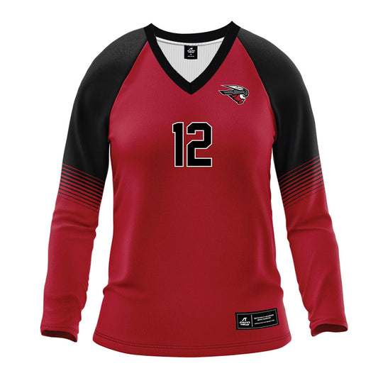 Western - NCAA Women's Volleyball : Breanna Nohava - Crimson Maroon Volleyball Jersey-0