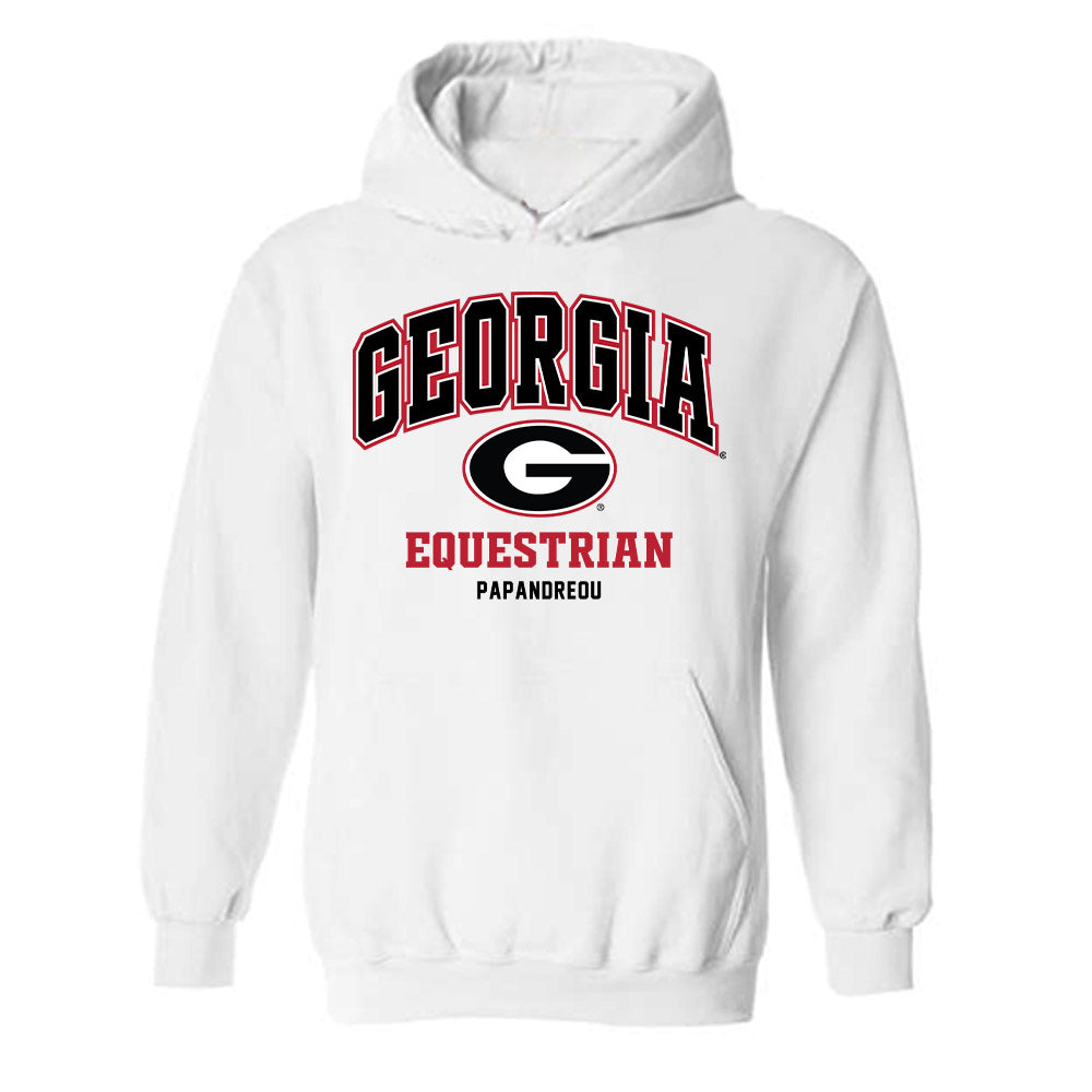 Georgia - NCAA Equestrian : Aphrodite Papandreou - Sports Shersey Hooded Sweatshirt-0