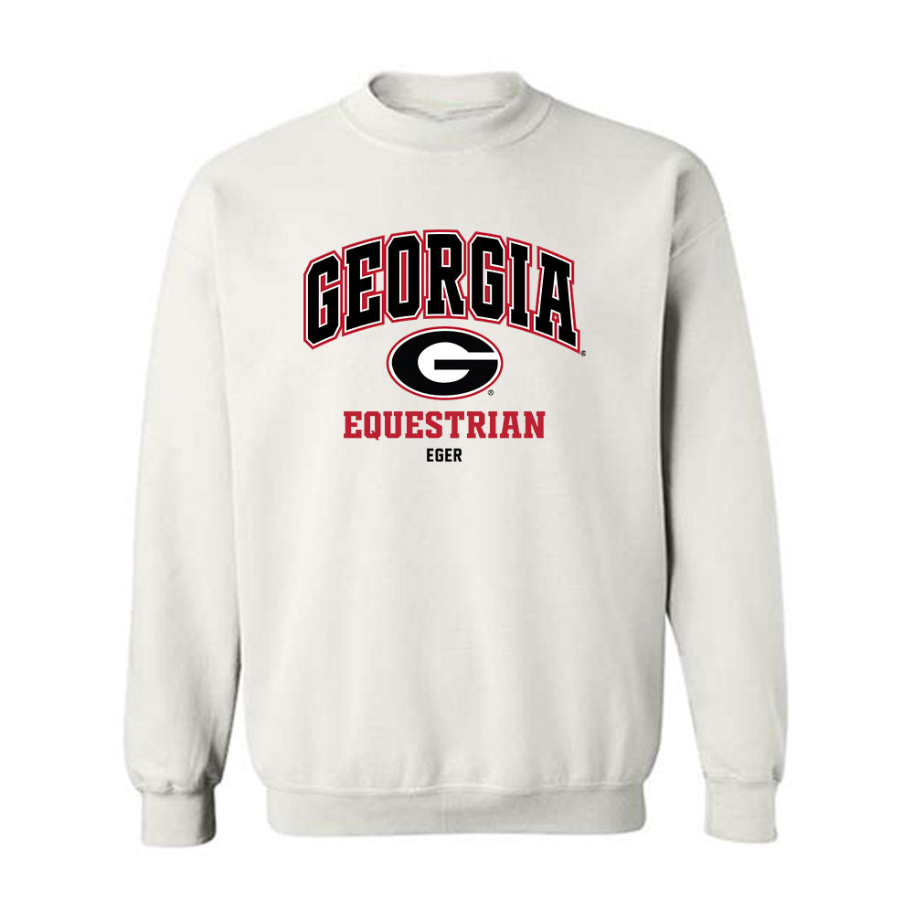 Georgia - NCAA Equestrian : Cadence Eger - Sports Shersey Crewneck Sweatshirt-0