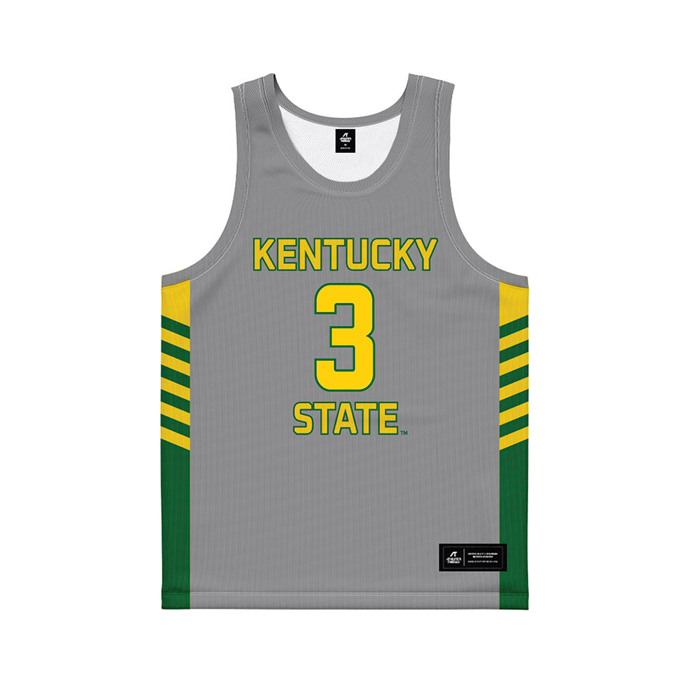 KYSU - NCAA Women's Basketball : Rhianna Williams - Grey Basketball Jersey-0
