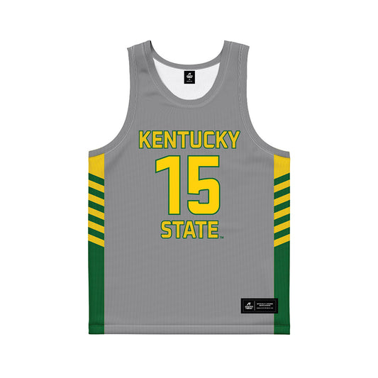 KYSU - NCAA Women's Basketball : Aniyah Jenkins Jenkins - Grey Basketball Jersey-0