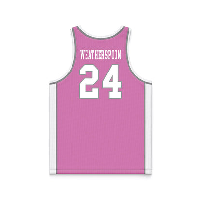  - NCAA Women's Basketball : Jeana Weatherspoon - Pink Basketball Jersey-1