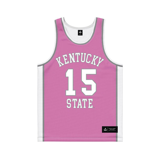 KYSU - NCAA Women's Basketball : Aniyah Jenkins Jenkins - Pink Basketball Jersey-0