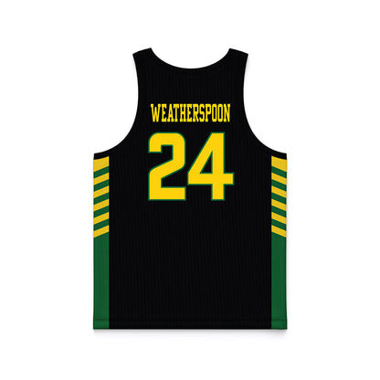  - NCAA Women's Basketball : Jeana Weatherspoon - Black Basketball Jersey-1