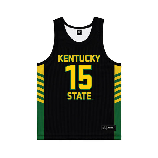 KYSU - NCAA Women's Basketball : Alycia Triplett - Black Basketball Jersey-0