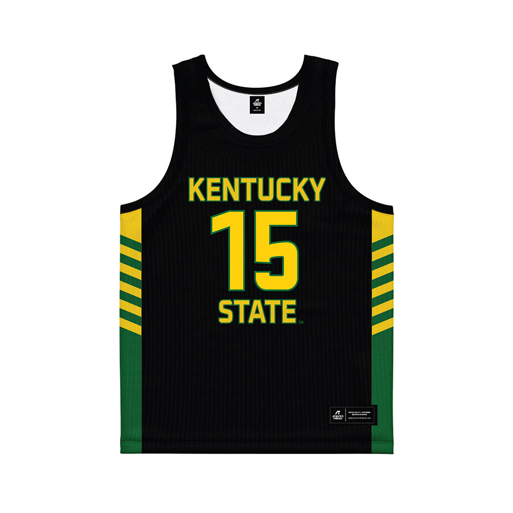 KYSU - NCAA Women's Basketball : Aniyah Jenkins Jenkins - Black Basketball Jersey-0