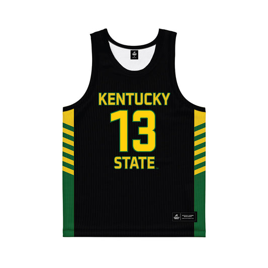 KYSU - NCAA Women's Basketball : Brittany Campbell - Black Basketball Jersey-0