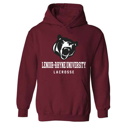 Lenoir Rhyne - NCAA Men's Lacrosse : Deacon Medwick - Classic Shersey Hooded Sweatshirt-0