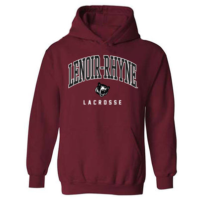 Lenoir Rhyne - NCAA Men's Lacrosse : Donovan Powell - Classic Shersey Hooded Sweatshirt-0