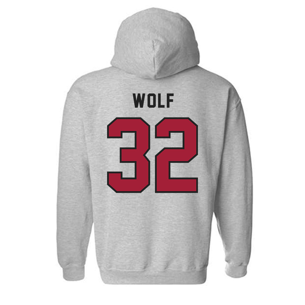 Lenoir Rhyne - NCAA Women's Soccer : Sienna Wolf - Classic Shersey Hooded Sweatshirt-1