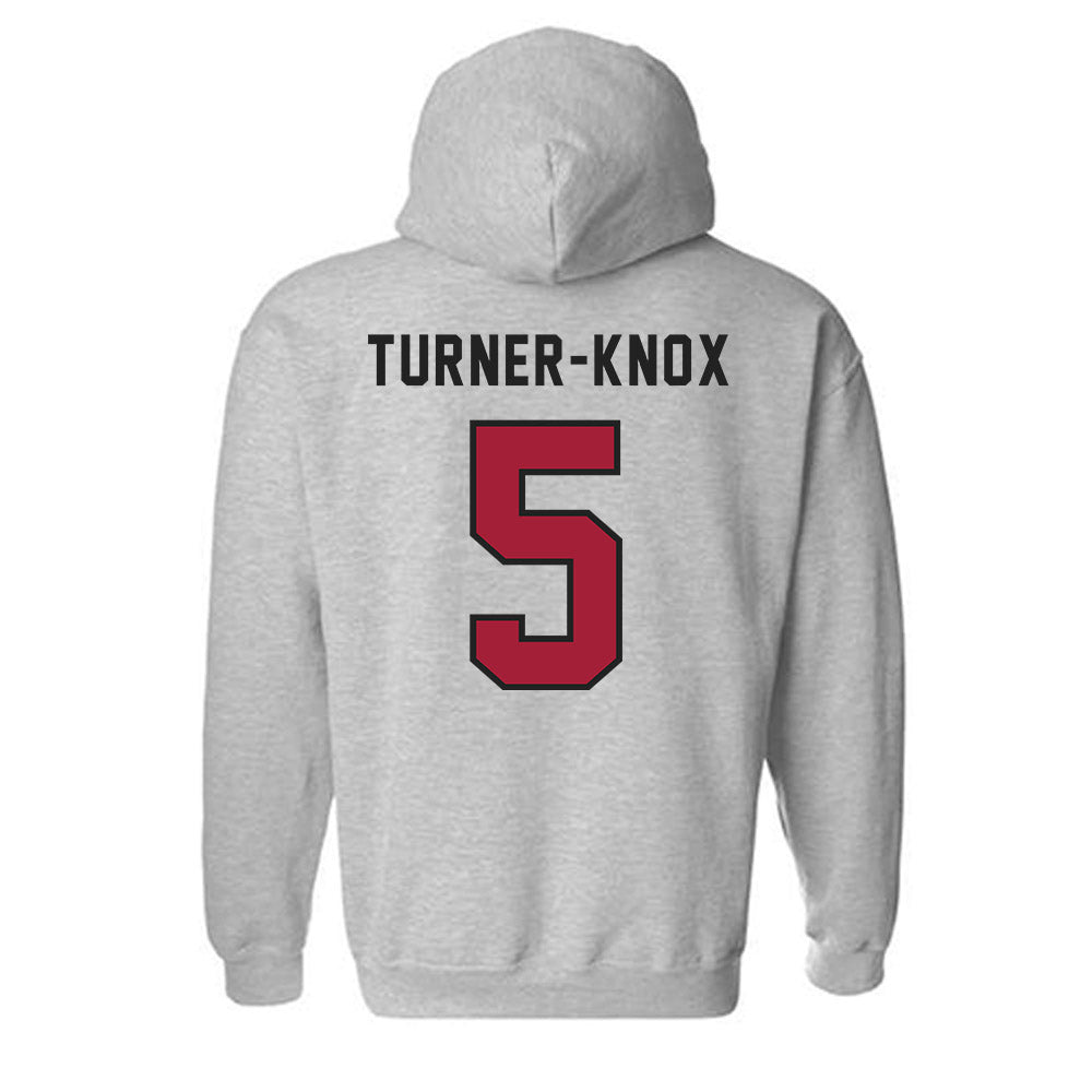 Lenoir Rhyne - NCAA Football : Zayvion Turner-Knox - Classic Shersey Hooded Sweatshirt-1
