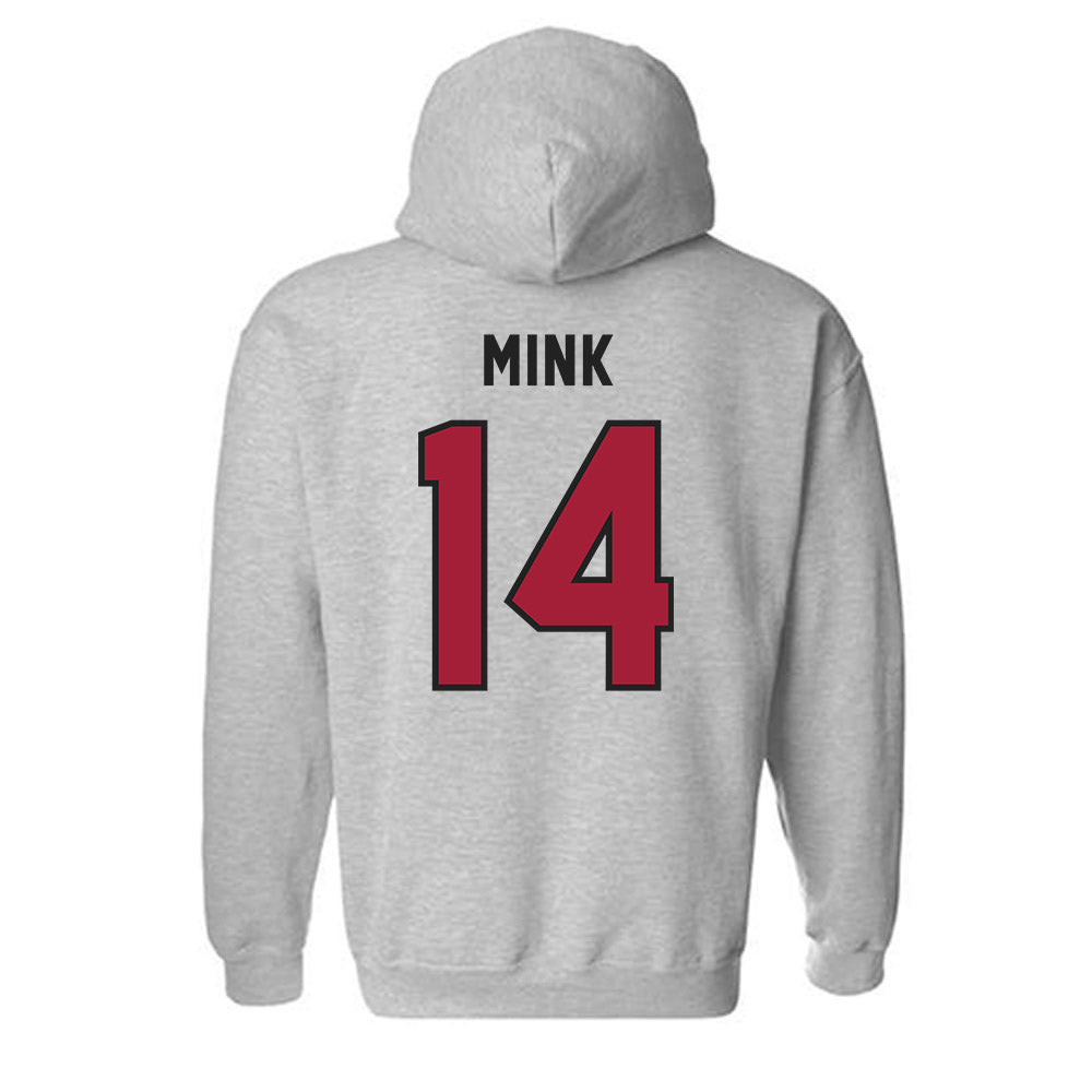 Lenoir Rhyne - NCAA Men's Lacrosse : John Mink - Classic Shersey Hooded Sweatshirt-1