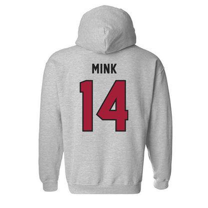 Lenoir Rhyne - NCAA Men's Lacrosse : John Mink - Classic Shersey Hooded Sweatshirt-1