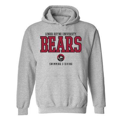 Lenoir Rhyne - NCAA Men's Swimming & Diving : Michael Caram - Classic Shersey Hooded Sweatshirt-0