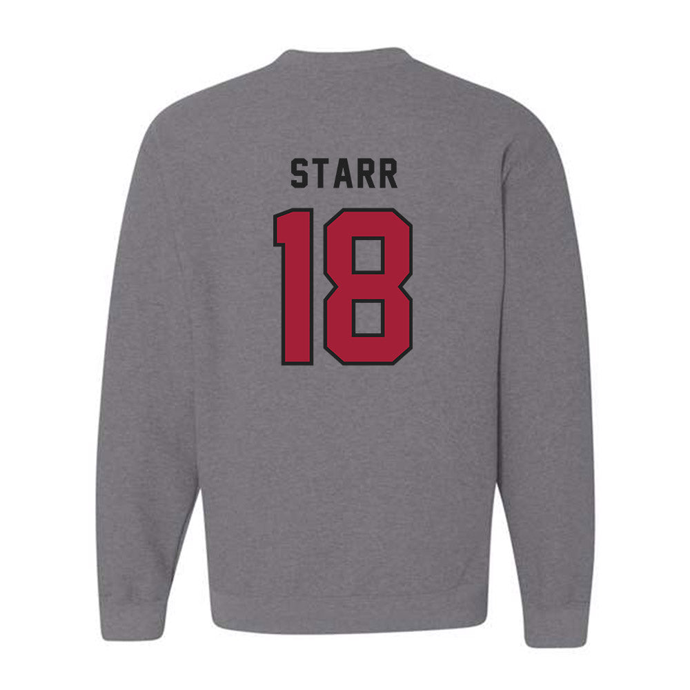 Lenoir Rhyne - NCAA Football : Deontae Starr - Classic Shersey Crewneck Sweatshirt-1