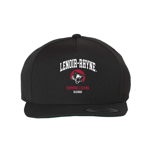 Lenoir Rhyne - NCAA Men's Swimming & Diving : Cooper Sledge - Snapback Hat-0