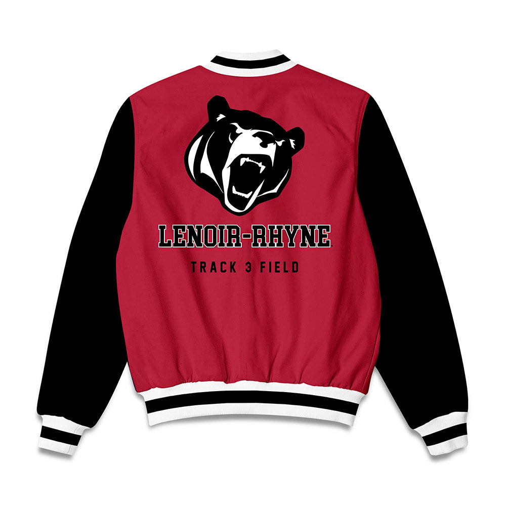 Lenoir Rhyne - NCAA Men's Track & Field : Tylei Woolard - Bomber Jacket-1