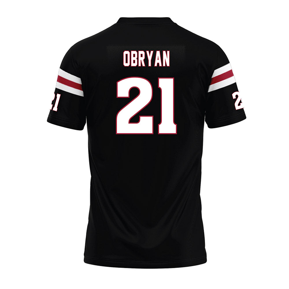 Lenoir Rhyne - NCAA Football : Tate OBryan - Black Premium Football Jersey-1